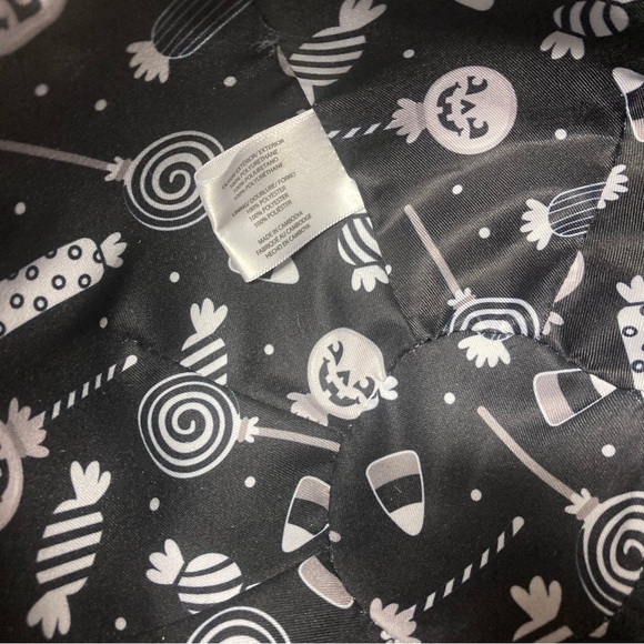 Halloween Pumpkin Crossbody Bag Sparkly Black Glow in the Dark New - Picture 6 of 7